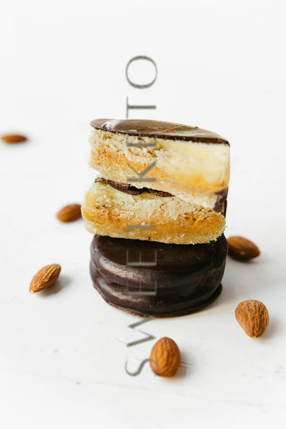 Alfajor de Almendras Tostadas Choc Bitter / Sweet Keto